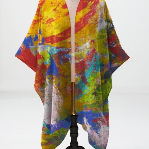 NWT Sheer Wrap, Sherwood Forest by Noora Elkoussy for Shop Vida - Picture 3 of 7